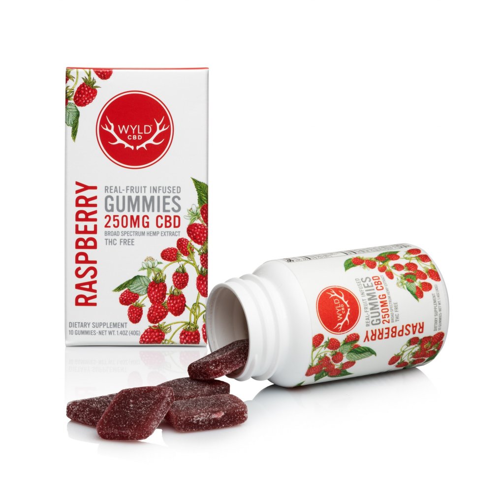 Wyld CBD Fruit Gummies - Raspberry