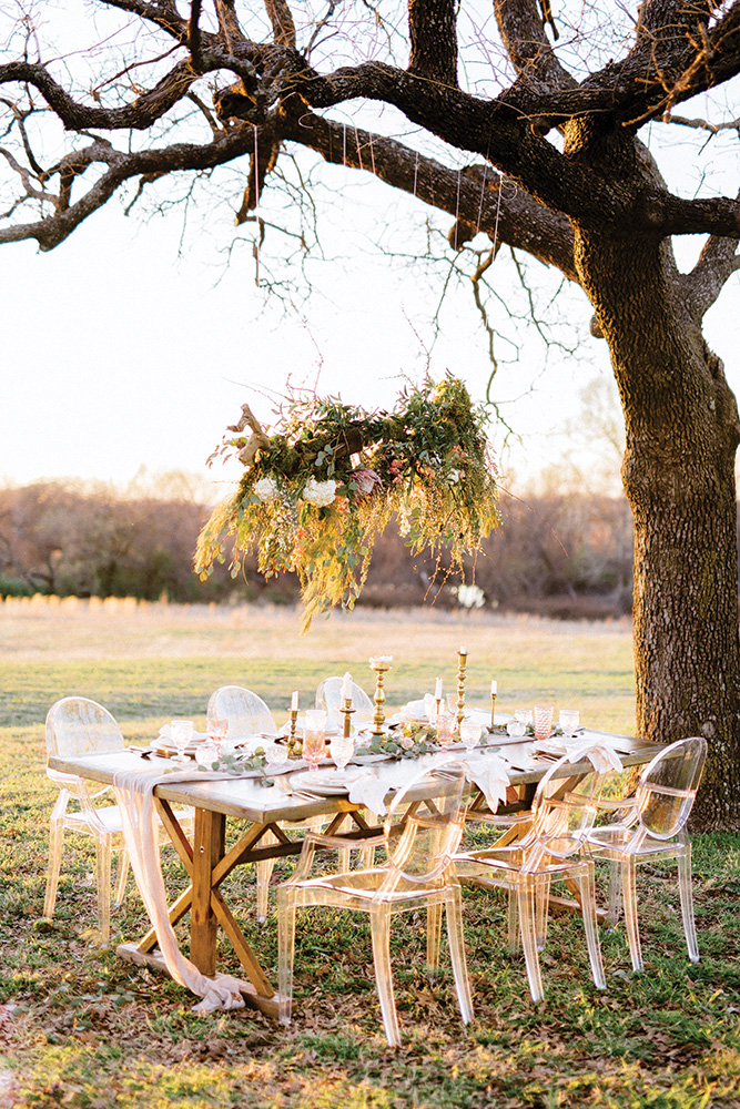 outdoor wedding reception 