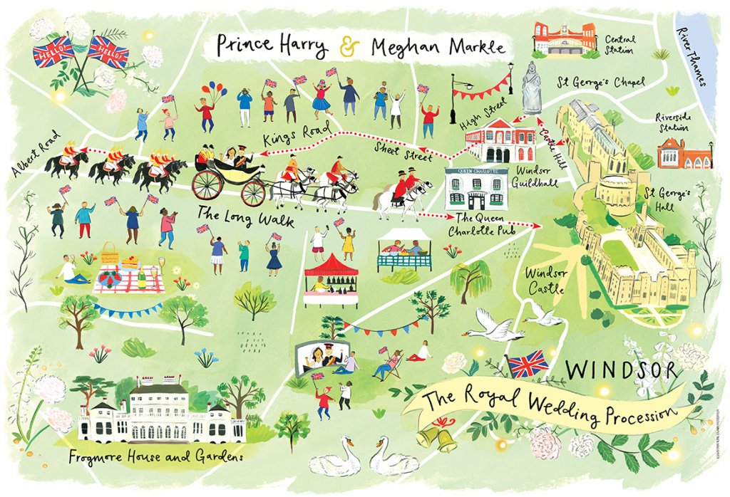 Royal Wedding Day Map