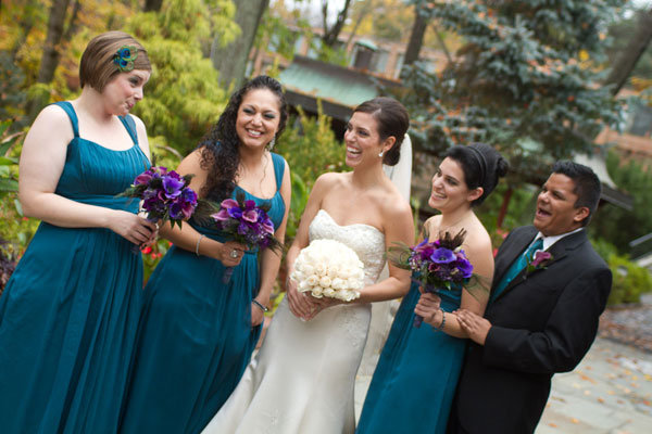 bride and bridesmaids