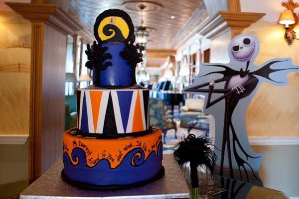 halloween wedding cake