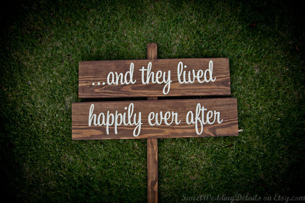 wedding sign